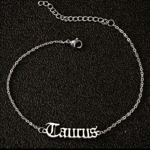 Silver Taurus Zodiac Bracelet/Anklet